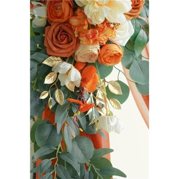 Artificial Wedding Arch Flowers Kit(Pack of 3) with 26Ft Shiny Wedding Arch - Picture 5 of 7